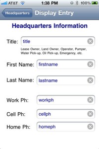 Headquarters Data Page