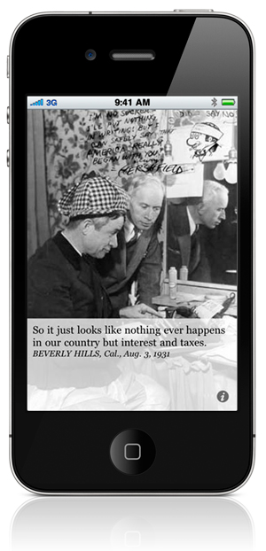 Nothing ever happens in our country but interest and taxes. Beverly Hills, Cal., Aug. 3, 1931