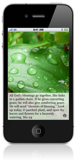 All God's blessings go together, like links in a golden chain. If he gives converting grace, he will also give comforting grace. He will send “showers of blessing.” Look up today, O parched plant, and open thy leaves and flowers for a heavenly watering. M2-24